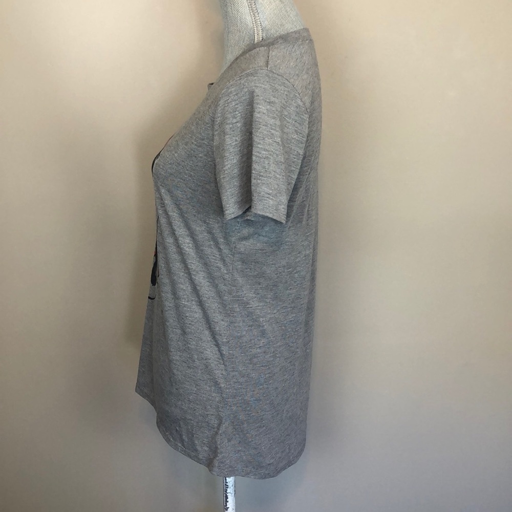Disney Minnie Mouse Gray Short Sleeve T Shirt Large - Picture 4 of 6
